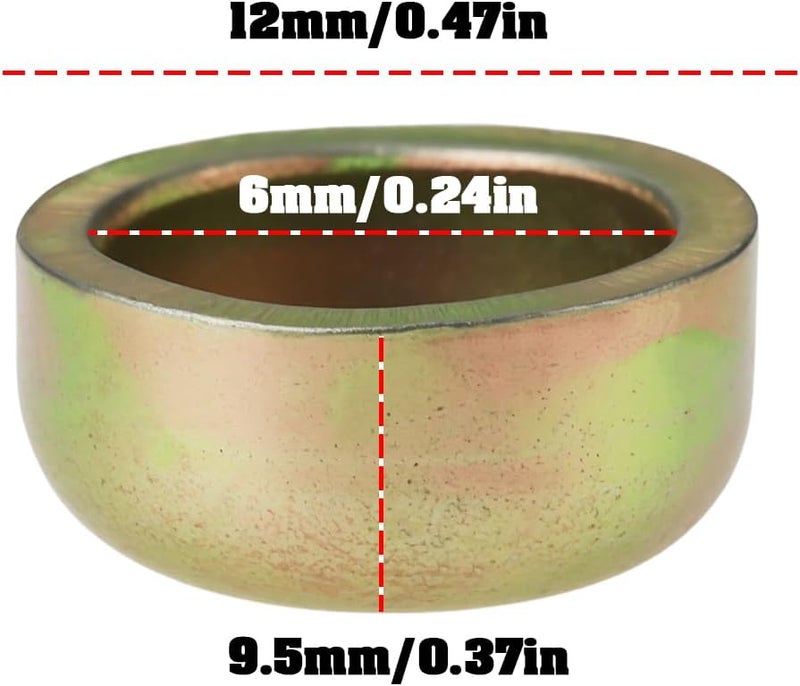 Micro Traders 10Pcs 12mm Steel Cup Cap Expansion Freeze Engine Block Core Plug for Most Automotive - Image 4